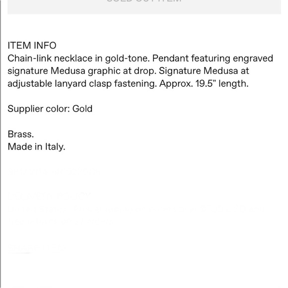 Versace medusa gold coin pendant necklace excellent condition - Picture 13 of 13